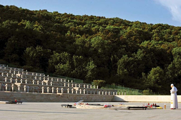 Papież na Monte Cassino