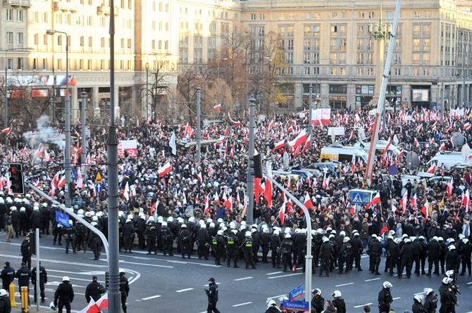 Zajścia w Warszawie