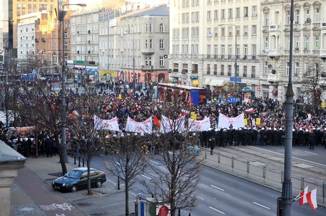 Zajścia w Warszawie