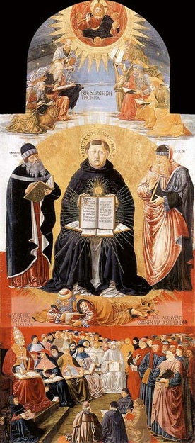 Benozzo di Lese di Sandro, zwany Gozzoli, „Triumf św. Tomasza z Akwinu”