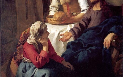 Johannes Vermeer van Delft, „Jezus w domu Marii i Marty”