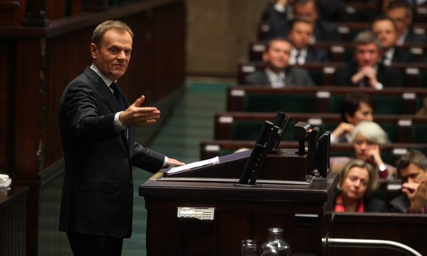 Skandal podczas przemówienia premiera