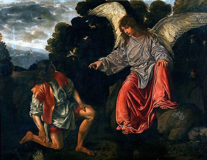 Giovanni Girolamo Savoldo „Tobiasz i anioł”