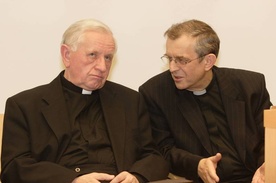 Abp Damian Zimoń i biskup Tadeusz Szurman