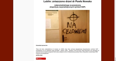 Antifa zastrasza…
