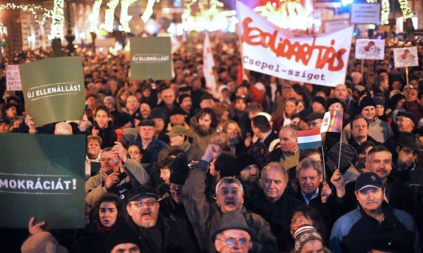 Demonstracja w Budapeszcie