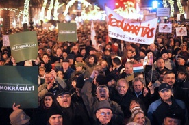 Demonstracja w Budapeszcie