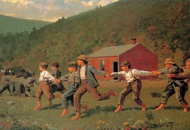 Winslow Homer (1836 – 1910), „Strzał z bicza”, 1872 olej na płótnie Butler Institute of American Art, Ohio