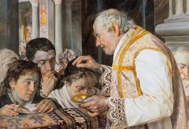 Julian Fałat (1853–1929), „Popielec”, 1881, zbiory prywatne
