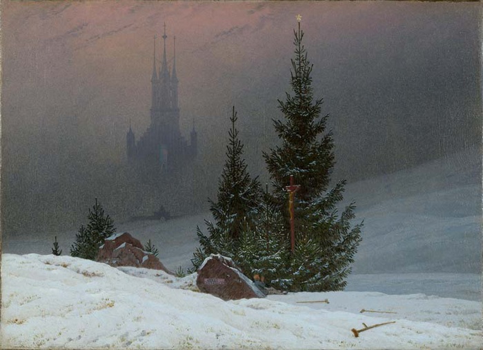 Caspar David Friedrich (1774–1840), „Zimowy krajobraz” 1811, National Gallery, Londyn