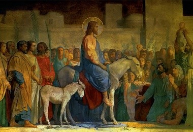 Hippolyte Flandrin (1809-1864), „Wjazd Chrystusa do  Jerozolimy” 1842-1848 Kościół Saint-Germain-des- -Prés, Paryż