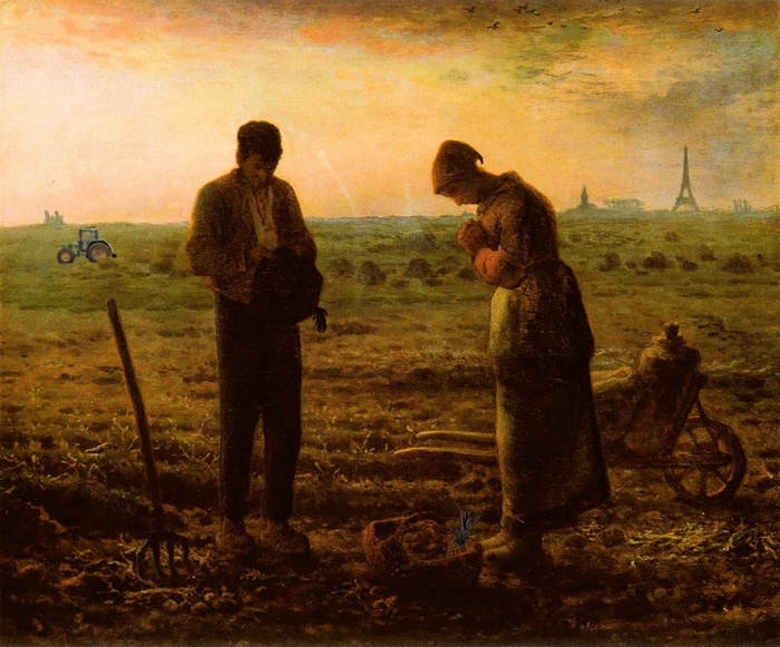 Jean-François Millet (1814 –1875), „Angelus” (1858 –1859), Musée d'Orsay, Paryż