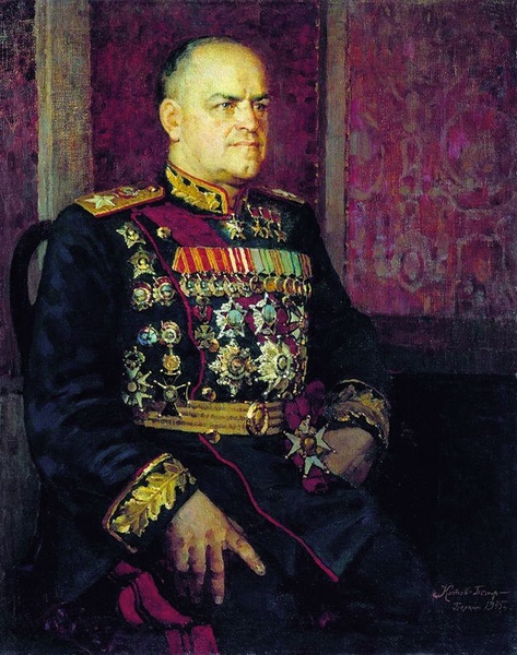 Piotr Iwanowicz Kotow (1889-1953), "Portret marszałka Gieorgia Żukowa" (1945)