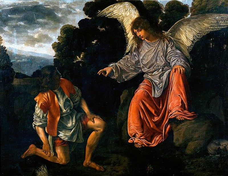 Giovanni Girolamo Savoldo (1480-1548), Tobiasz i anioł ok. 1540, Galleria Borghese, Rzym