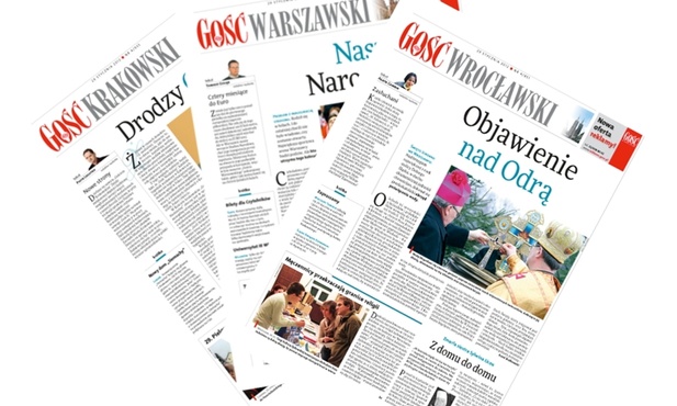 "Gość" gdzieniegdzie "przytył"
