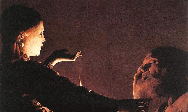 Georges de la Tour, „Sen św. Józefa”, olej na płótnie, ok. 1640, Muzeum Sztuk Pięknych, Nantes