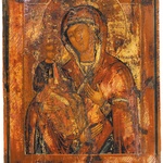 Hodegetria (Przewodniczka) – jedno z typowych przedstawień Maryi, pełnej dostojeństwa; najciekawsza Hodegetria na wystawie w Katowicach to ikona Matki Boskiej Trójrękiej.