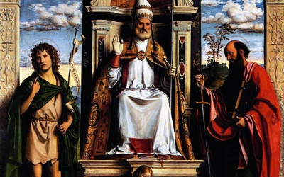 Giambattista Cima da Conegliano, "Święty Piotr na tronie w otoczeniu świętych".