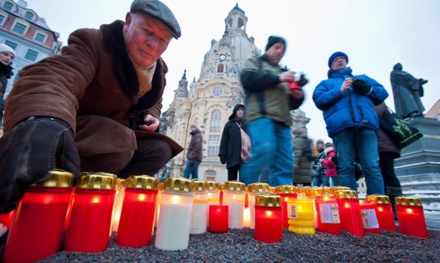Drezno upamiętniło ofiary bombardowań z 1945 r.