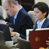 Minister sportu Joanna Mucha podczas posiedzenia rządu