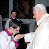 Kamil Jarzembowski, ministrant w Bazylice św. Piotra