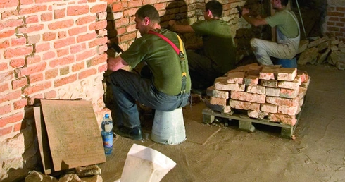 Remont w sanktuarium