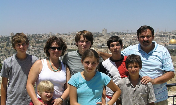 Rodzina Montusiewiczów - ponad dziesięć lat mieszkali w Izraelu.