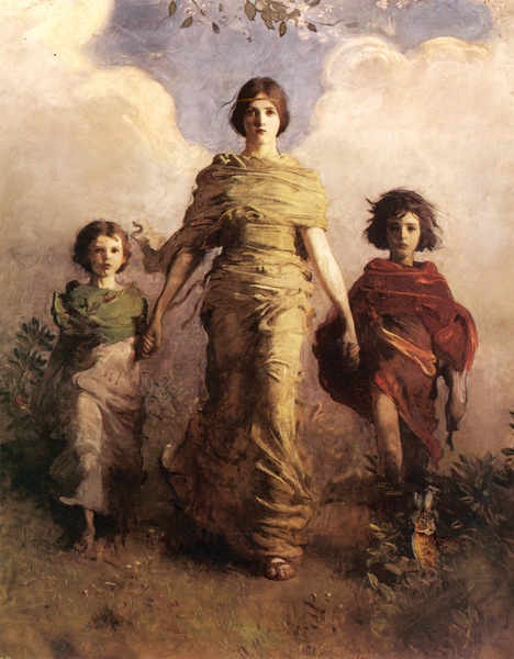 Abbott Handerson Thayer, „Dziewica” 1893, Freer Gallery of Art, Waszyngton