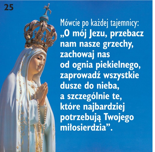 MODLITWA DO ODMAWIANIA MIĘDZY DZIESIĄTKAMI RÓŻAŃCA