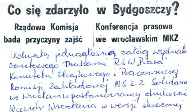 "Wydarzenia bydgoskie" upamiętnione