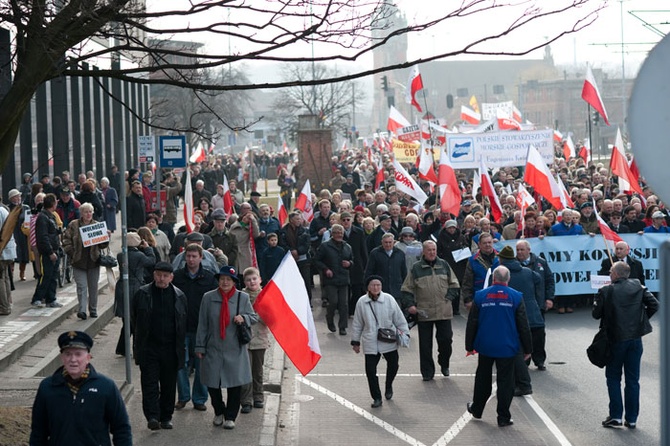 Marsz w obronie TV Trwam w Gdańsku