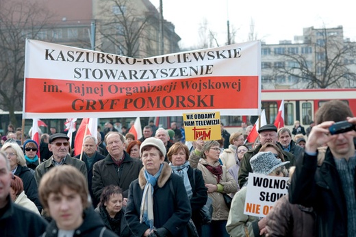 Marsz w obronie TV Trwam w Gdańsku