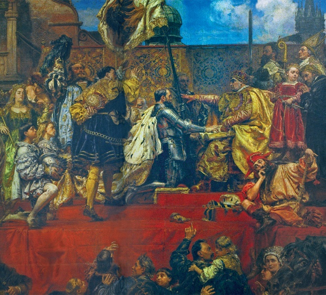 Jan Matejko (1938-1893), „Hołd pruski”, 1882