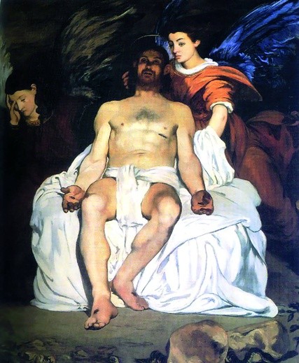 Édouard  Manet, „Martwy Chrystus i dwa anioły”