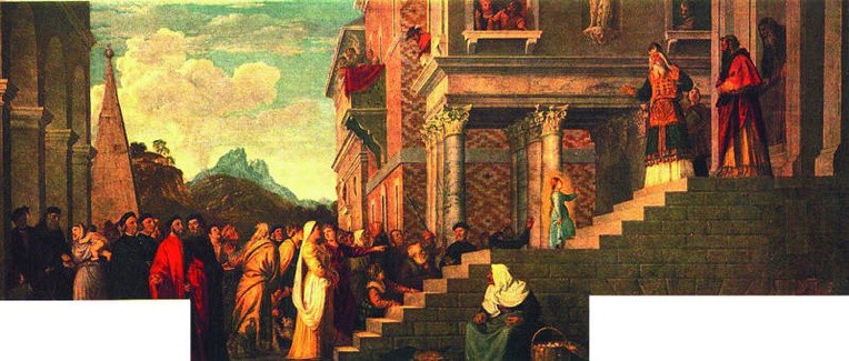 Tiziano Vecellio, „Ofiarowanie Maryi w świątyni”