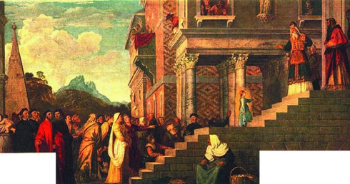 Tiziano Vecellio, „Ofiarowanie Maryi w świątyni”