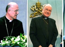 abp Ivan Dias, kard. Tarcisio Bertone, kard. William Levada, o. Federico Lombardi