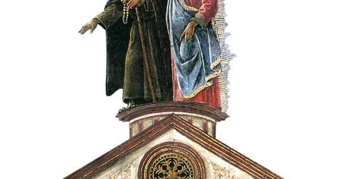 Sandro Botticelli, Kuszenie Chrystusa (fragment), 1481–1482 