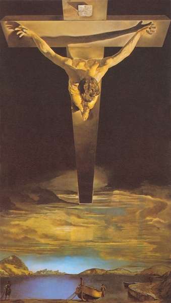 Salvador Dali (1904-1989), "Chrystus św. Jana od Krzyża", 1951. Glasgow Art Gallery and Museum.
