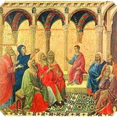 Duccio di Buoninsegna, Jezus w Świątyni, 1308–1311 r. 