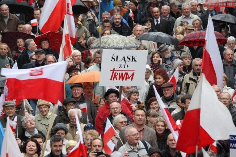 Marsz w obronie wolnych mediów - Katowice