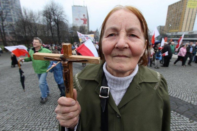 Marsz w obronie wolnych mediów - Katowice