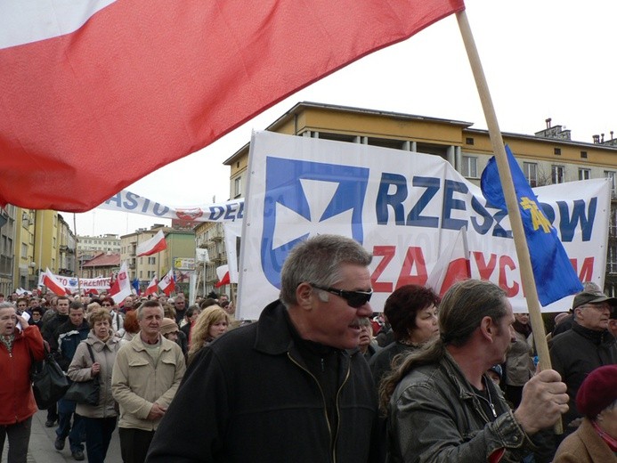 Marsz przeciw laicyzacji - Rzeszów