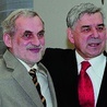 O tym, że prof. Górecki (z prawej) wygrał wybory z prof. Górniewiczem zdecydowało zaledwie 14 głosów