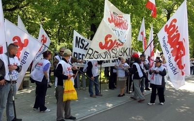 Miasteczko "Solidarności" przed Sejmem