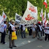 Miasteczko "Solidarności" przed Sejmem