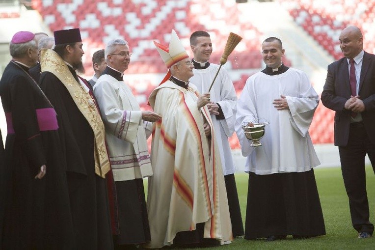 Poświęcenie kaplicy na Stadionie Narodowym