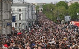 Antyputinowski spacer po Moskwie