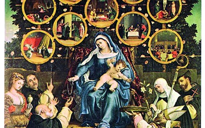 Lorenzo Lotto „Madonna Różańca”