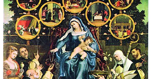 Lorenzo Lotto „Madonna Różańca”